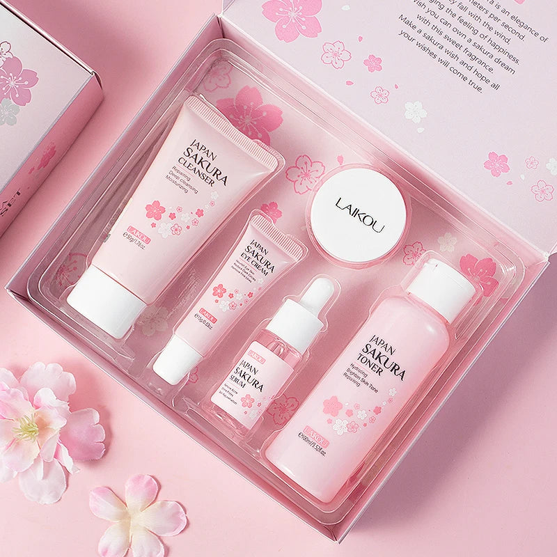 LAIKOU Japan Sakura Coffret de soins pour la peau
